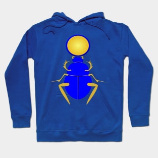 Ancient Egyptian Scarab beetle and Aten Hoodie